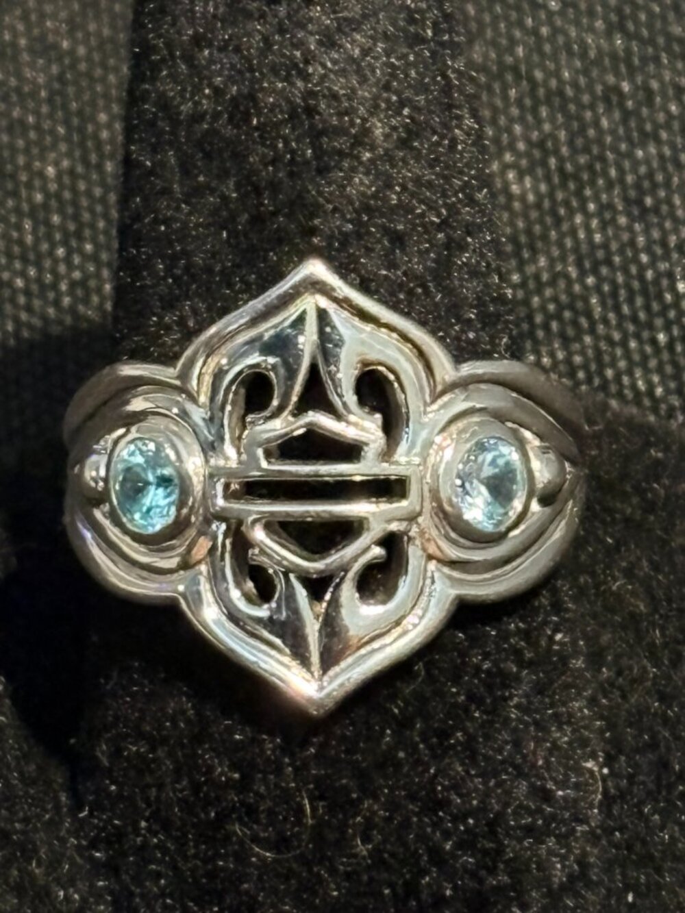 HARLEY DAVIDSON LADIES STERLNG SLVER RING